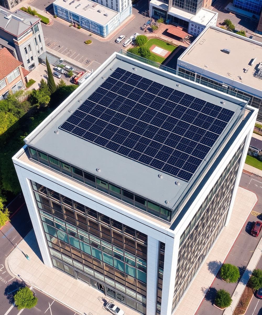 Business Center — Sistem solar comercial în Brașov